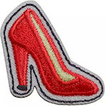 Red Sewing Iron-On Patch 3.2x3cm