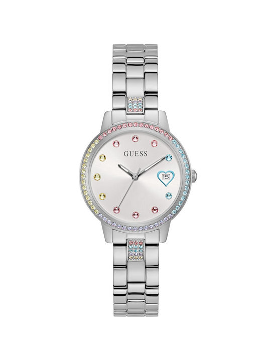 Guess Uhr mit Silber Metallarmband