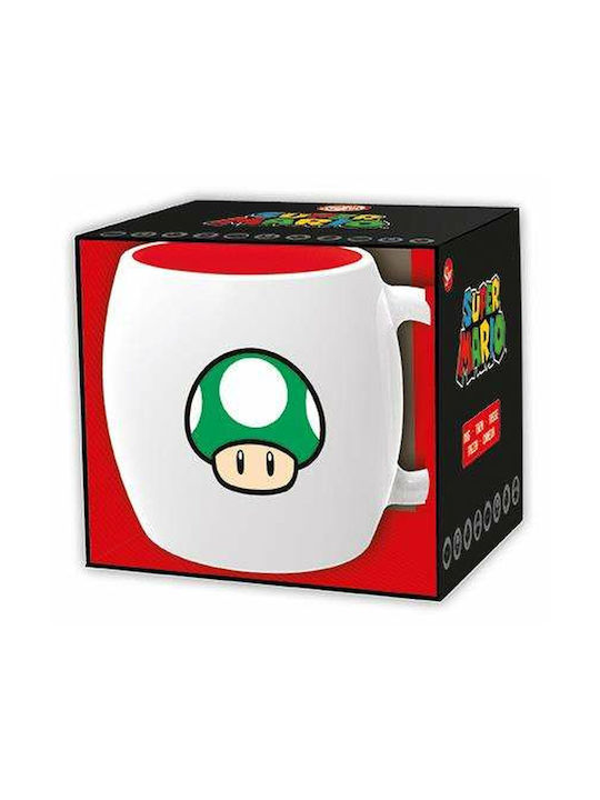 Super Mario Mug Ceramic White 360ml 1pcs