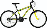 Affetto Power X3 24" Black/Yellow Mountain Bike με Ταχύτητες