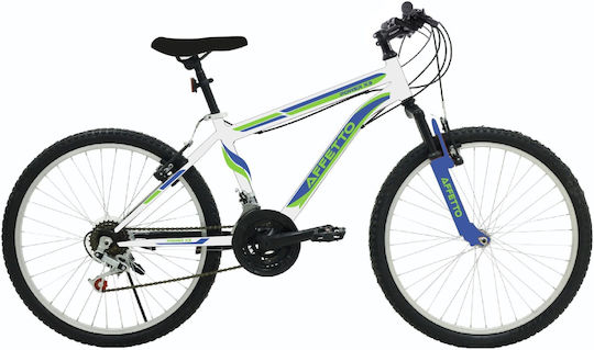 Affetto Power X3 24" White/Blue Mountain Bike cu 21 Viteze