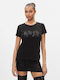 Liu Jo Damen Sportlich T-shirt Black