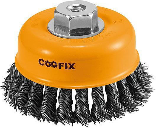 Coofix CFA-21001 Συρματόβουρτσα Καμπάνα με Κοτσίδες για Γωνιακό Τροχό 75mm