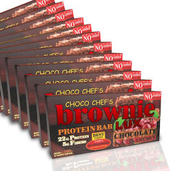 Fit & Shape Choco Chef's Brownie Lux Μπάρες με 22gr Πρωτεΐνης & Γεύση Σοκολάτα Κεράσι 12x100gr