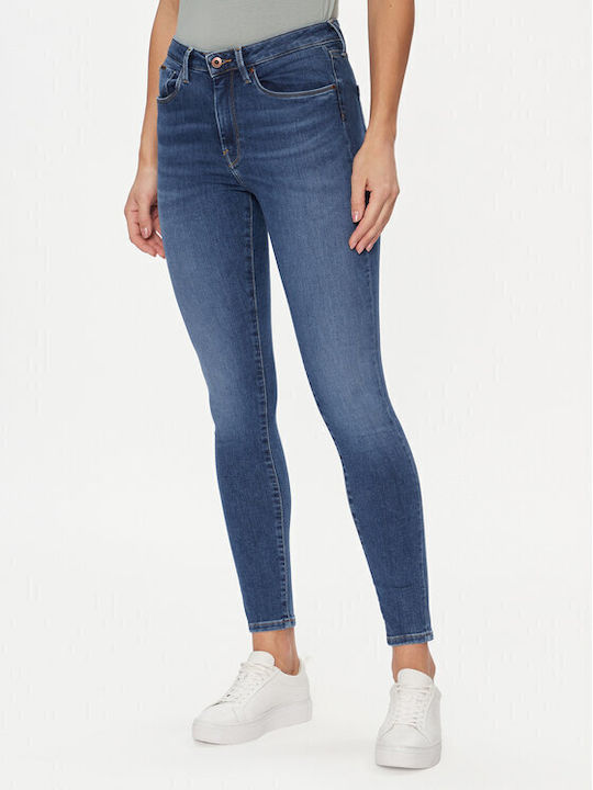 Pepe Jeans Γυναικείο Υφασμάτινο Παντελόνι σε Skinny Εφαρμογή Μπλε