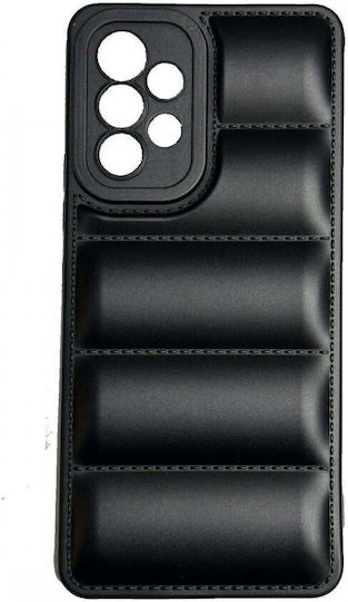 Puffer Back Cover Δερματίνης Μαύρο (Galaxy A53)