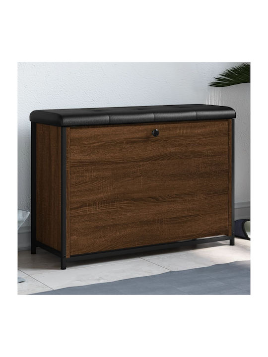 Mobilier de hol cu dulap pentru pantofi și bancă Brown Oak 82x32x56buc