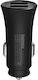 Remax Car Charger 2.4A Fast Charging with Ports: 2xUSB Black Color