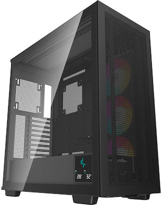 Deepcool Morpheus Gaming Full Tower Κουτί Υπολογιστή με Πλαϊνό Παράθυρο Μαύρο