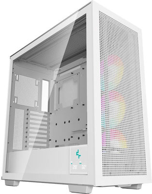 Deepcool Morpheus Gaming Full Tower Κουτί Υπολογιστή με Πλαϊνό Παράθυρο Λευκό