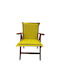 Garden Chair Cushion with Backrest Yellow/Green