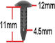 Car Plastic Clips 8pcs