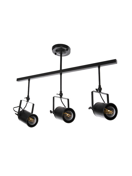 HomeMarkt Pendant Light Black Rail with Socket E27