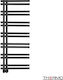 Thermo Solo Elektrische Handtuchheizkörper 120x50cm Schwarze