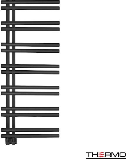 Thermo Solo Elektrische Handtuchheizkörper 120x50cm Schwarze