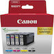 Canon PGI-1500 Γνήσιο Πακέτο 4 Μελανιών Εκτυπωτή InkJet Κίτρινο / Κυανό / Ματζέντα / Μαύρο (9218B006)