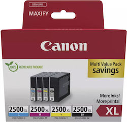 Canon PGI-2500XL Original Pack of 4 InkJet Prin...