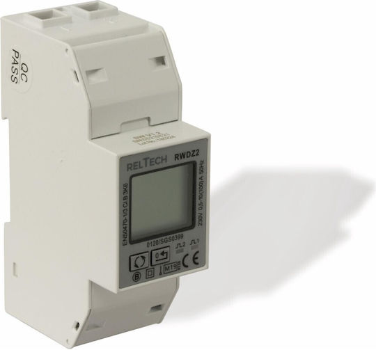 RelTech Rwzd2-mid Κιλοβατοωρόμετρο Ηλεκτρολογικού Πίνακα Ράγας ‎552955