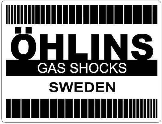 Ohlins Decorative Sticker Black