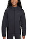 Αθλητική Παιδική Ζακέτα Fleece με Κουκούλα Anthracite / Black Sportswear Tech