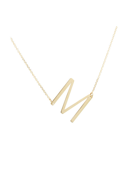 Psomas Charm Monogramm "Μ" aus Gold 14K