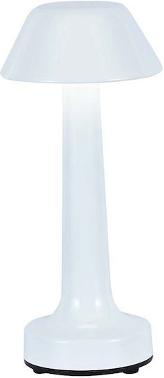 V-TAC Metallisches Tischlampen LED mit Weißem Hut und Basis