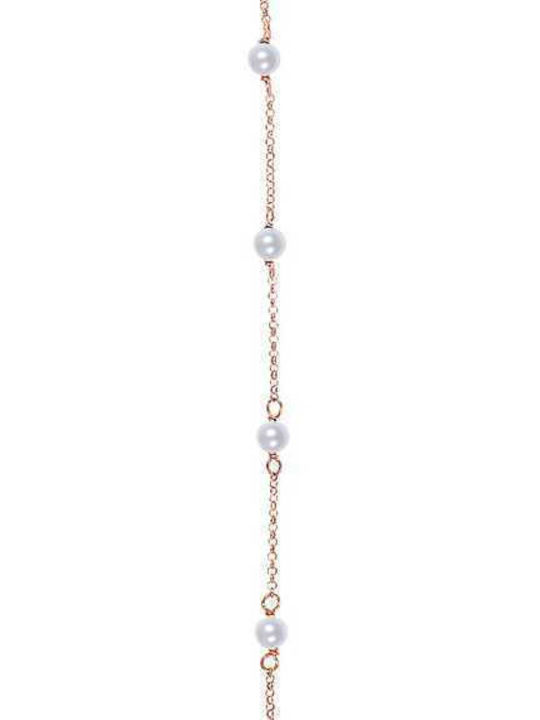 Iris Bracelet Anklet Chain made of Gold 14K with Pearls