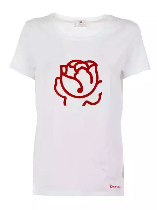 Braccialini Women's T-shirt Floral White