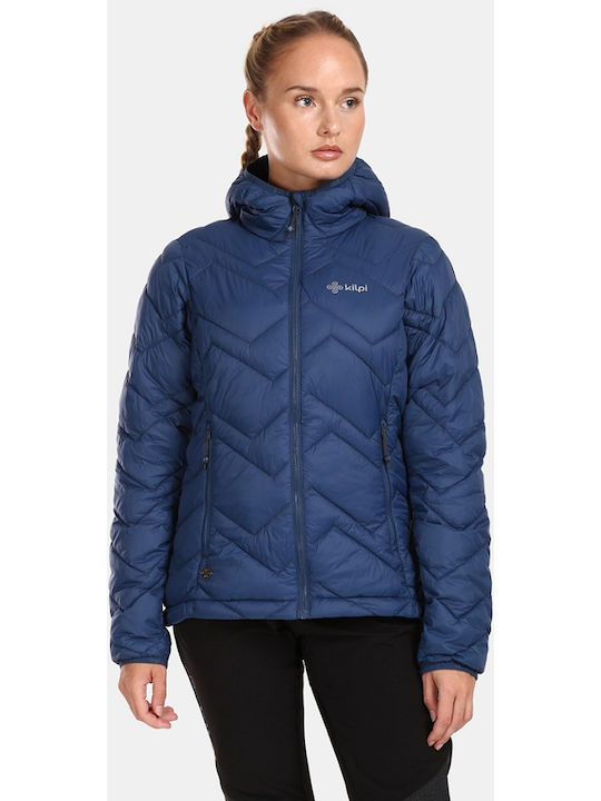 Kilpi Jacket Women's Short Sports Jacket Windproof for Winter with Hood