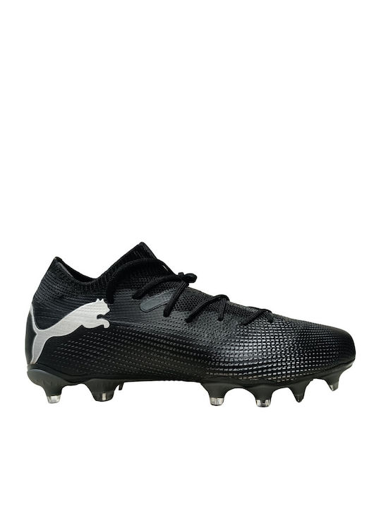 PUMA Future 7 Match Ποδοσφαιρικά Παπούτσια με Τάπες FG/AG Μαύρα