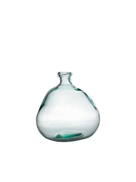 Decorative Vase Glass Transparent 23cm 1pcs