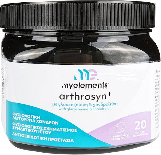 My Elements Arthrosyn+ Nahrungsergänzungsmittel Für Gelenke Und Knochen 20 Umschläge Zitronenme flavor