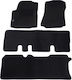Autopataki Set of Front and Rear Mats 4pcs for Nissan Evalia 2009+ Black