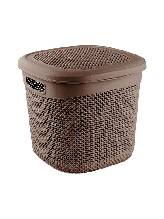 Viosarp Plastic Storage Basket Brown 15lt