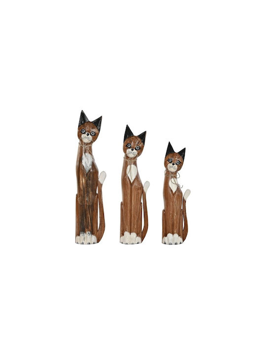 DKD Home Decor Decorative Figure made of Wood 1pcs