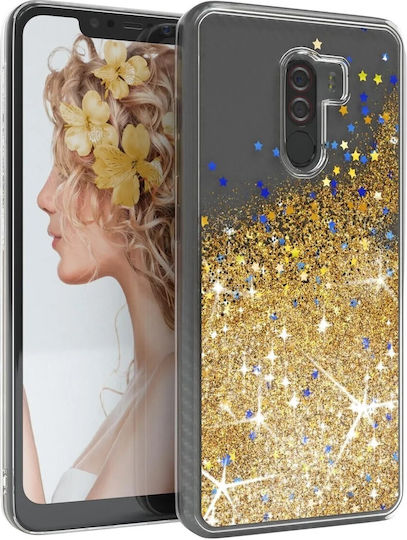 Liquid Back Cover Σιλικόνης Χρυσό (Pocophone F1)