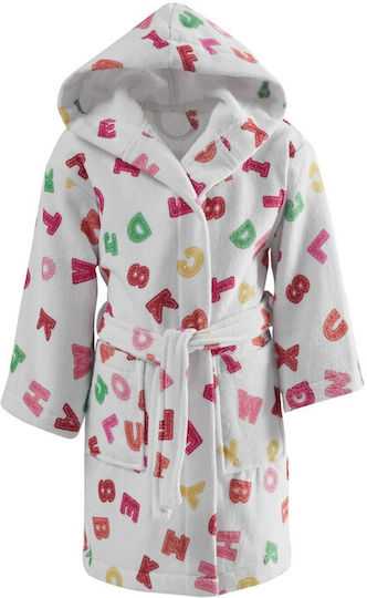 Makis Tselios Home Kids Hooded Bathrobe Pink