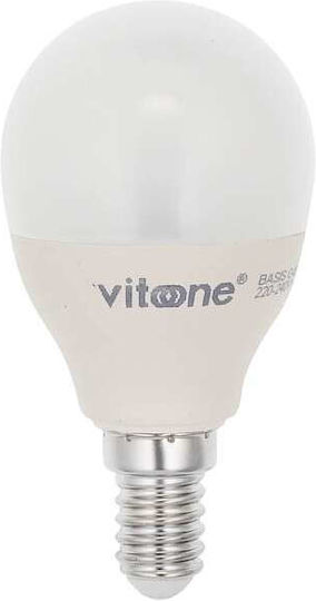 Vito Basis LED Bulb 5W 78mm for Socket E14 and Shape G45 Natural White 403lm