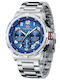 Mini Focus Men's Watch 42.5mm Battery with Silver Metal Bracelet