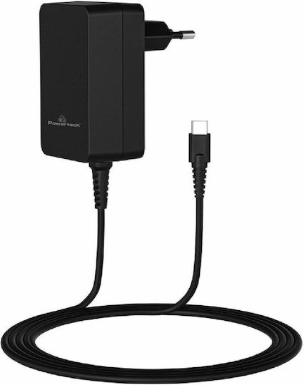 Powertech USB-C Universal Φορτιστής Laptop 45W 5V 2.25A με Αποσπώμενο Καλώδιο Τροφοδοσίας και με σετ βυσμάτων
