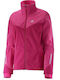 Salomon Women's Hiking Short Sports Softshell Jacket Waterproof and Windproof for Winter Fuchsia