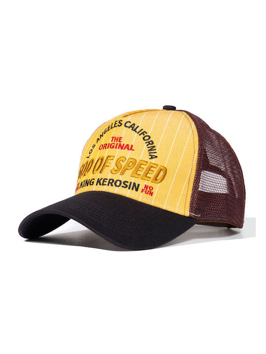 King Kerosin Trucker Cap Yellow