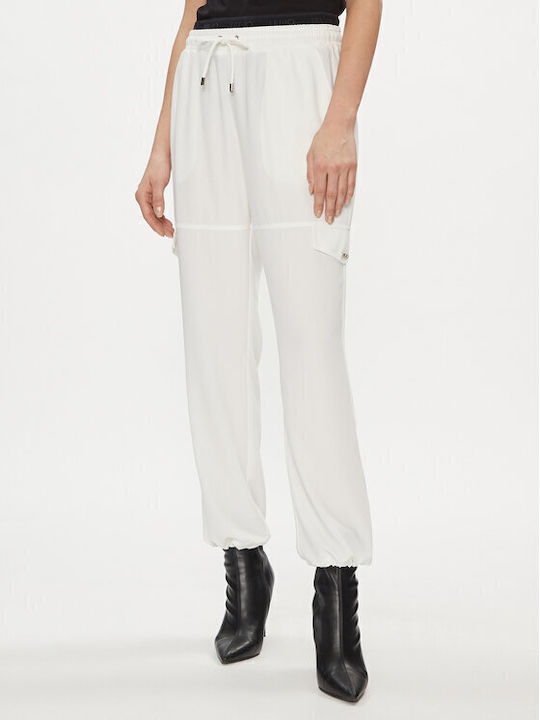 Women's Fabric Trousers Relaxed Fit ecru (ecru)