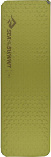 Sea to Summit Mat Self Inflating Rectangular Self-Inflating Single Camping Sleeping Mat 75x in Green color