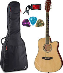 Harley Benton D120CE Standard Bundle Semi-Acoustic Guitar Cutaway Harley Benton D120CE Standard Bundle Semi-Acoustic Guitar Cutaway