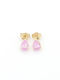 Metrongold Earrings made of Pink Gold with Stones