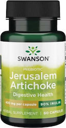 Swanson Prebiotic Jerusalem Artichoke 400mg 60 κάψουλες