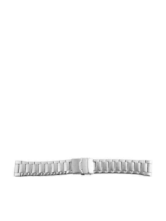 New Era Metallic-Armband Silber 24mm