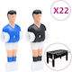 vidaXL Football Table Players Players for Football 22 pcs for Rods Diameter 12,7 mm.