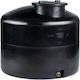 Stamatiou Plastics Vertical Cylindrical Plastic Storage Tank 3200lt for Water / Petroleum / Oil Black